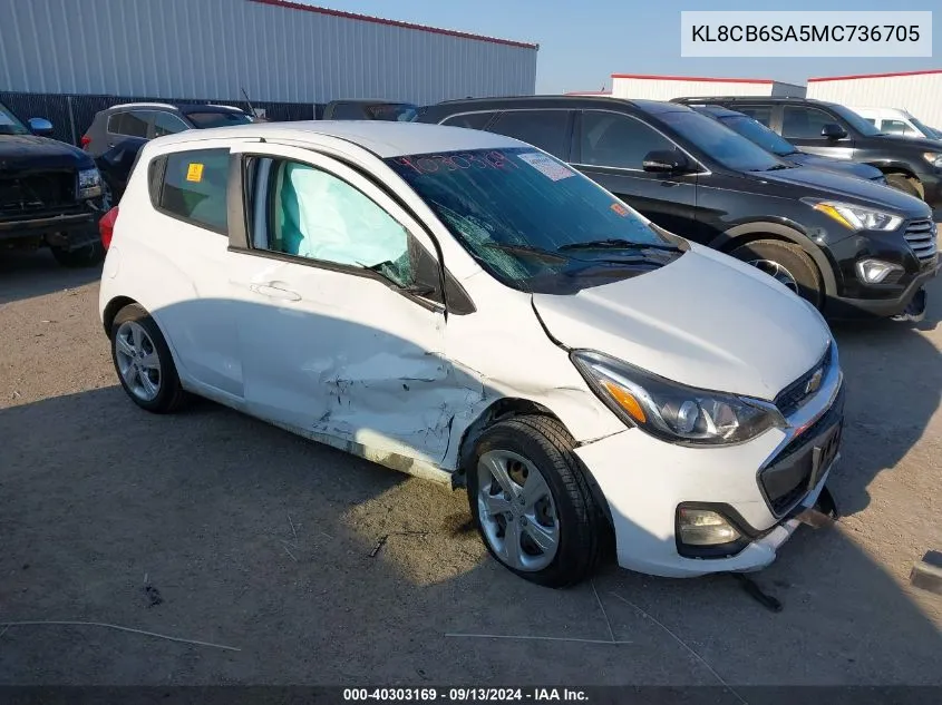 KL8CB6SA5MC736705 2021 Chevrolet Spark Fwd Ls Automatic