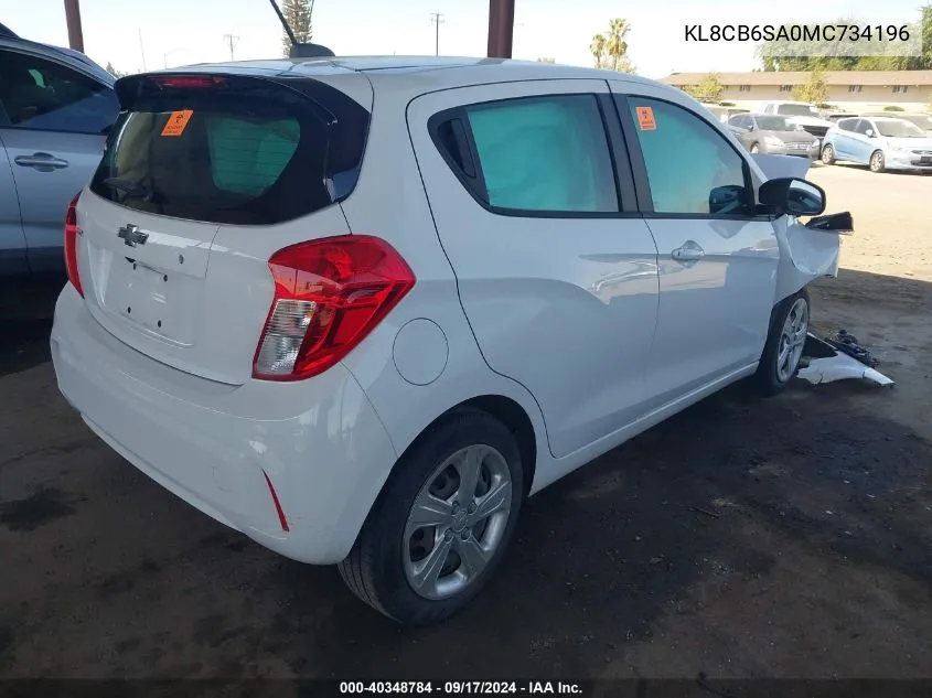 KL8CB6SA0MC734196 2021 Chevrolet Spark Fwd Ls Automatic