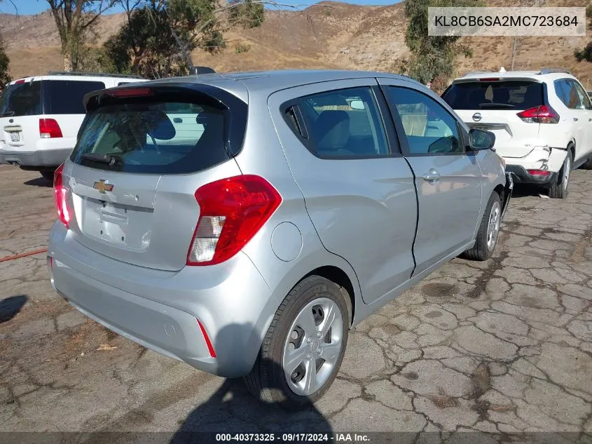 2021 Chevrolet Spark Fwd Ls Automatic VIN: KL8CB6SA2MC723684 Lot: 40373325