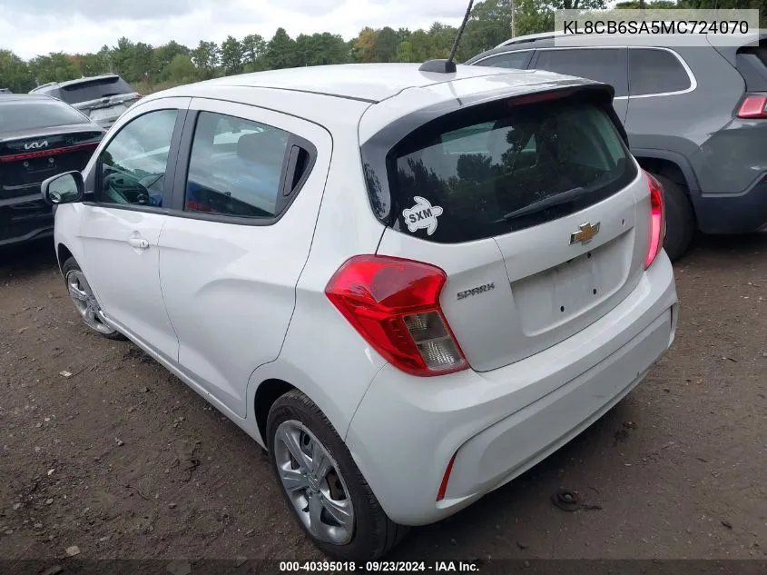 KL8CB6SA5MC724070 2021 Chevrolet Spark Fwd Ls Automatic