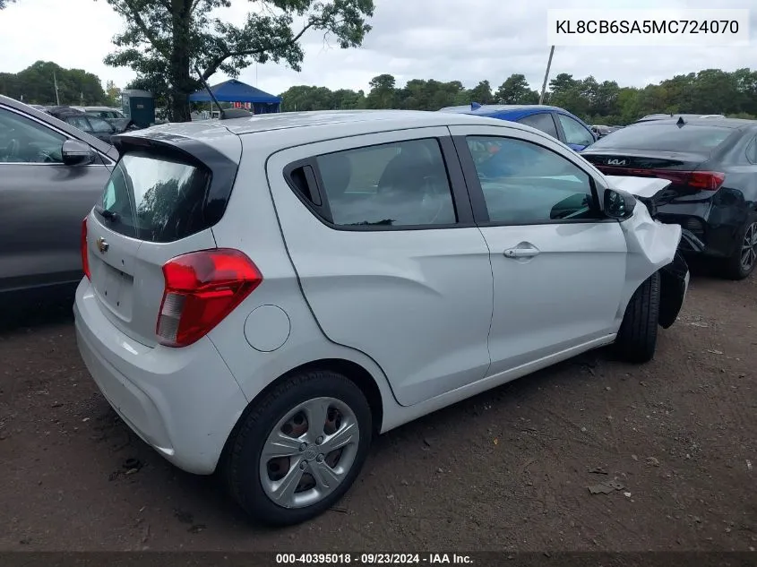 KL8CB6SA5MC724070 2021 Chevrolet Spark Fwd Ls Automatic