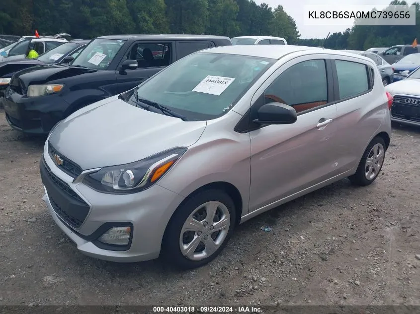 2021 Chevrolet Spark Fwd Ls Automatic VIN: KL8CB6SA0MC739656 Lot: 40403018