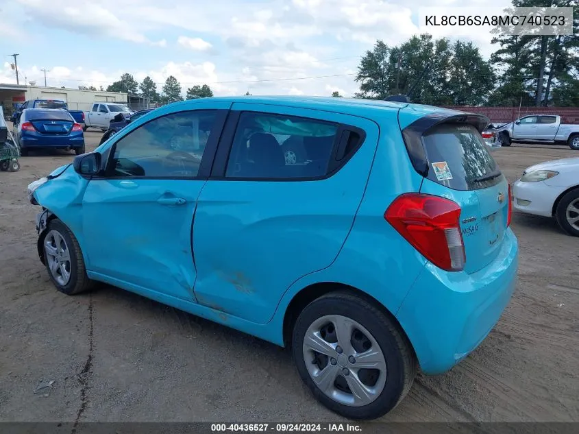 KL8CB6SA8MC740523 2021 Chevrolet Spark Fwd Ls Automatic