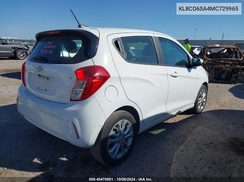 KL8CD6SA4MC729965 2021 Chevrolet Spark Fwd 1Lt Automatic