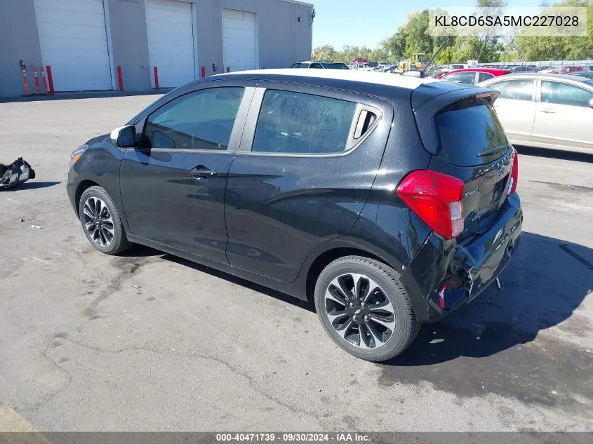 2021 Chevrolet Spark Fwd 1Lt Automatic VIN: KL8CD6SA5MC227028 Lot: 40471739