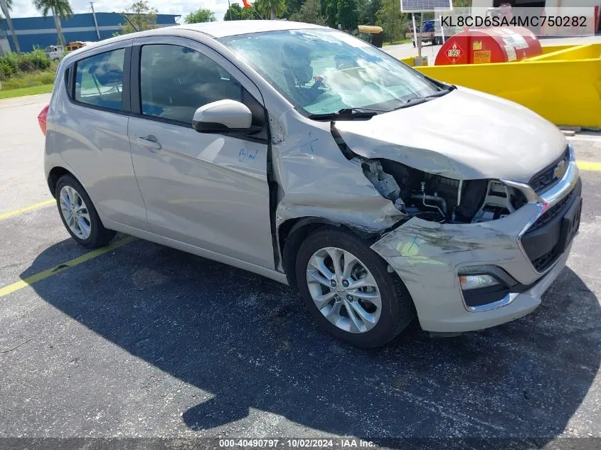 2021 Chevrolet Spark Fwd 1Lt Automatic VIN: KL8CD6SA4MC750282 Lot: 40490797