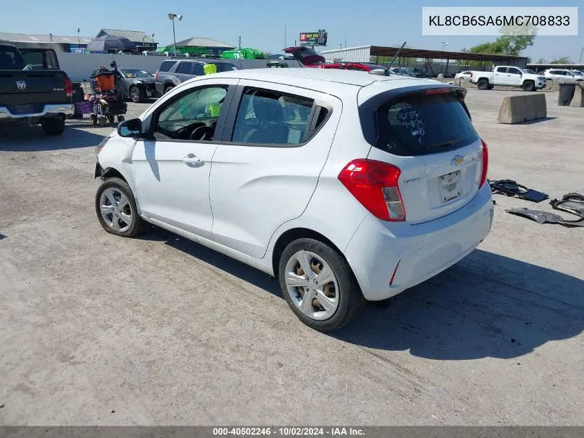 KL8CB6SA6MC708833 2021 Chevrolet Spark Fwd Ls Automatic