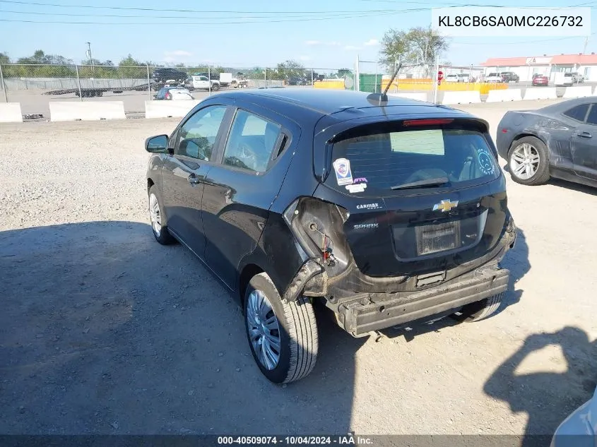 2021 Chevrolet Spark Fwd Ls Automatic VIN: KL8CB6SA0MC226732 Lot: 40509074