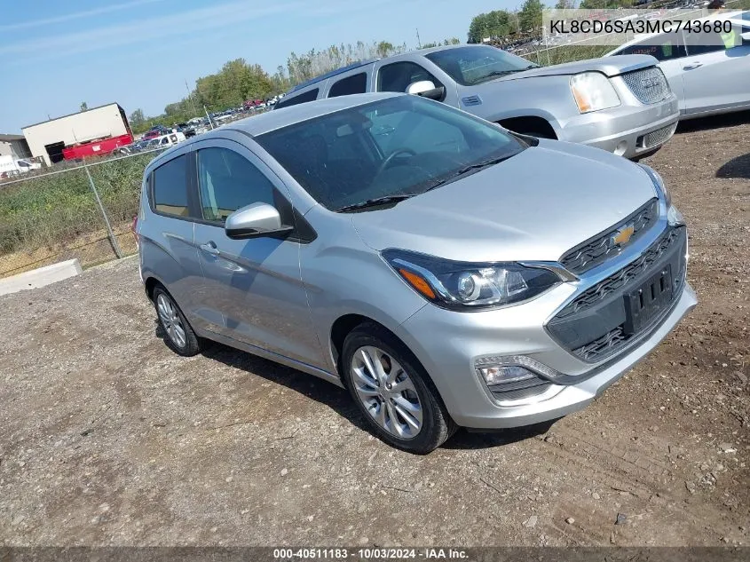 KL8CD6SA3MC743680 2021 Chevrolet Spark Fwd 1Lt Automatic