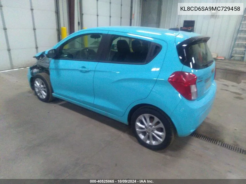 2021 Chevrolet Spark 1Lt VIN: KL8CD6SA9MC729458 Lot: 40525865