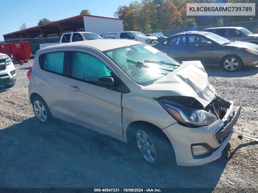 2021 Chevrolet Spark Fwd Ls Automatic VIN: KL8CB6SA8MC739789 Lot: 40547331