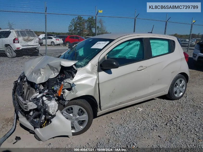 2021 Chevrolet Spark Fwd Ls Automatic VIN: KL8CB6SA8MC739789 Lot: 40547331