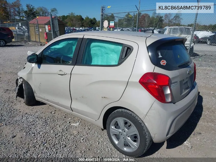 2021 Chevrolet Spark Fwd Ls Automatic VIN: KL8CB6SA8MC739789 Lot: 40547331