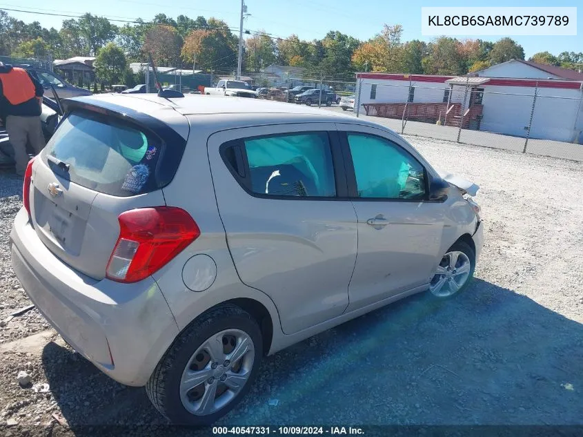 2021 Chevrolet Spark Fwd Ls Automatic VIN: KL8CB6SA8MC739789 Lot: 40547331