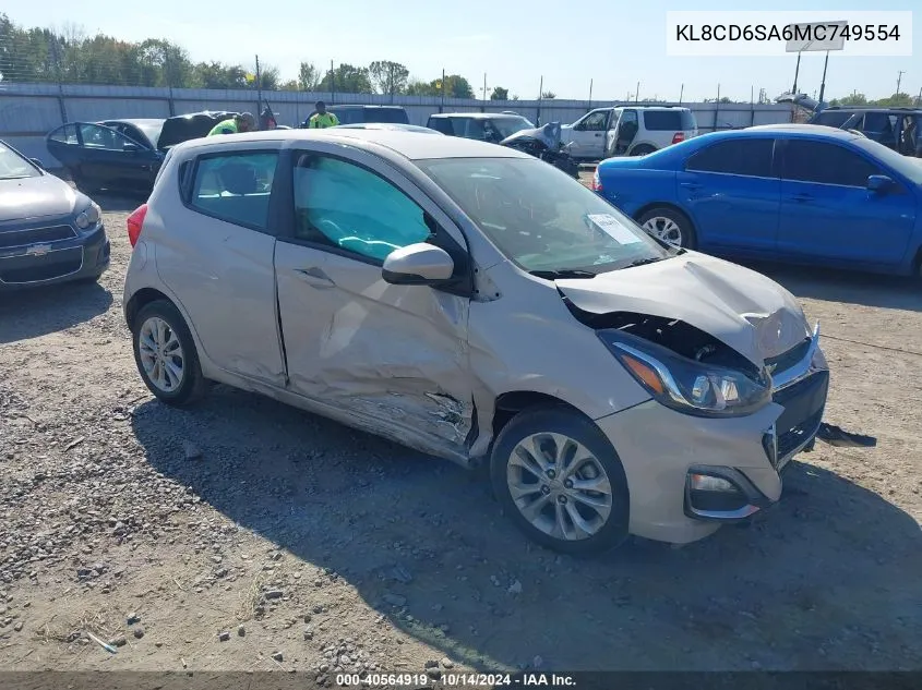 KL8CD6SA6MC749554 2021 Chevrolet Spark Fwd 1Lt Automatic