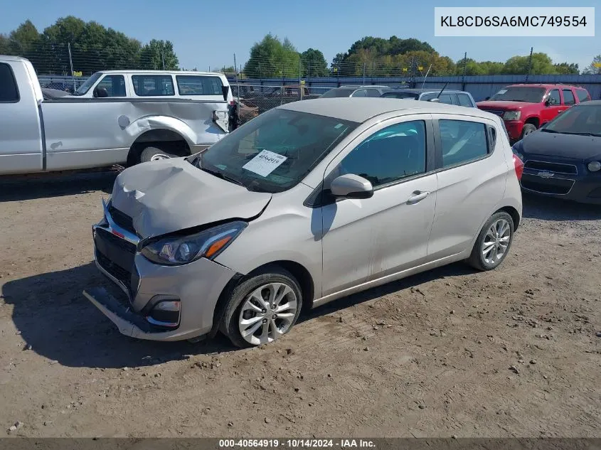 KL8CD6SA6MC749554 2021 Chevrolet Spark Fwd 1Lt Automatic