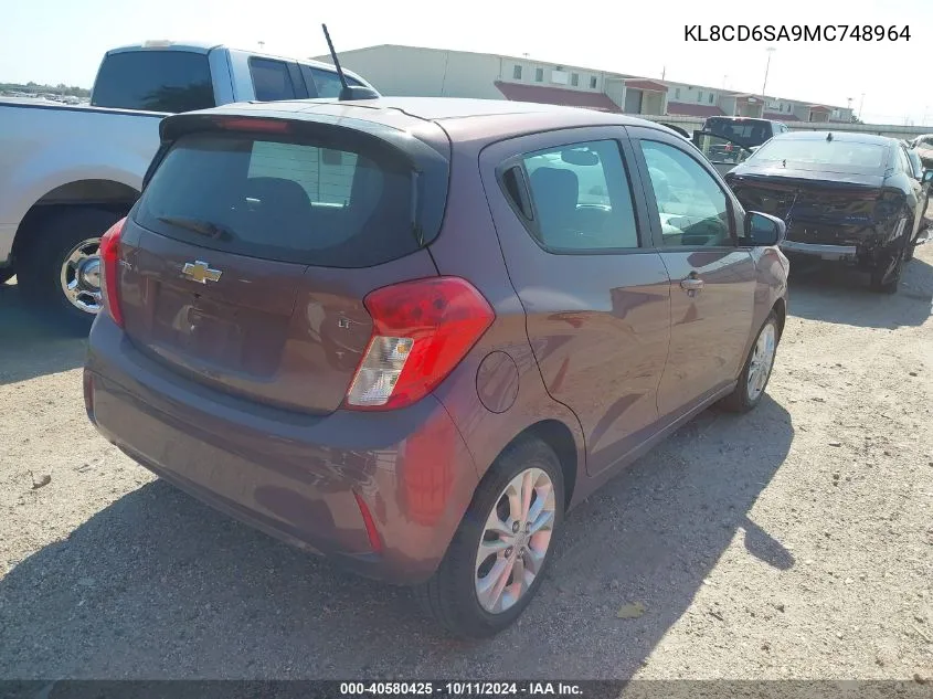 2021 Chevrolet Spark Fwd 1Lt Automatic VIN: KL8CD6SA9MC748964 Lot: 40580425