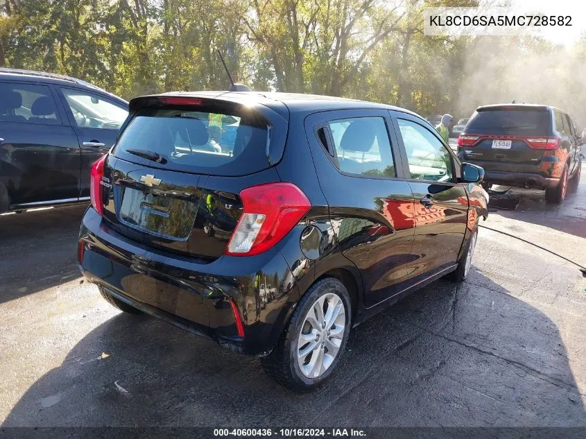 2021 Chevrolet Spark Fwd 1Lt Automatic VIN: KL8CD6SA5MC728582 Lot: 40600436