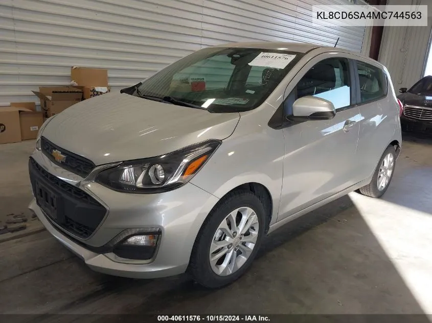 2021 Chevrolet Spark Fwd 1Lt Automatic VIN: KL8CD6SA4MC744563 Lot: 40611576