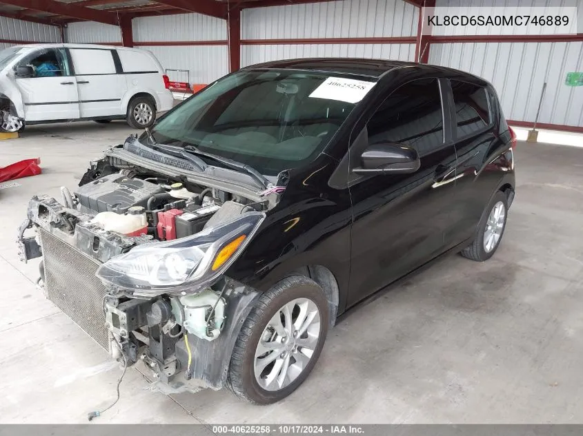 2021 Chevrolet Spark Fwd 1Lt Automatic VIN: KL8CD6SA0MC746889 Lot: 40625258