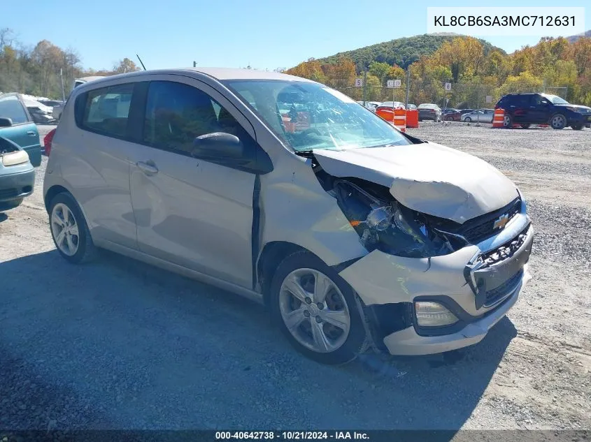 2021 Chevrolet Spark Fwd Ls Automatic VIN: KL8CB6SA3MC712631 Lot: 40642738