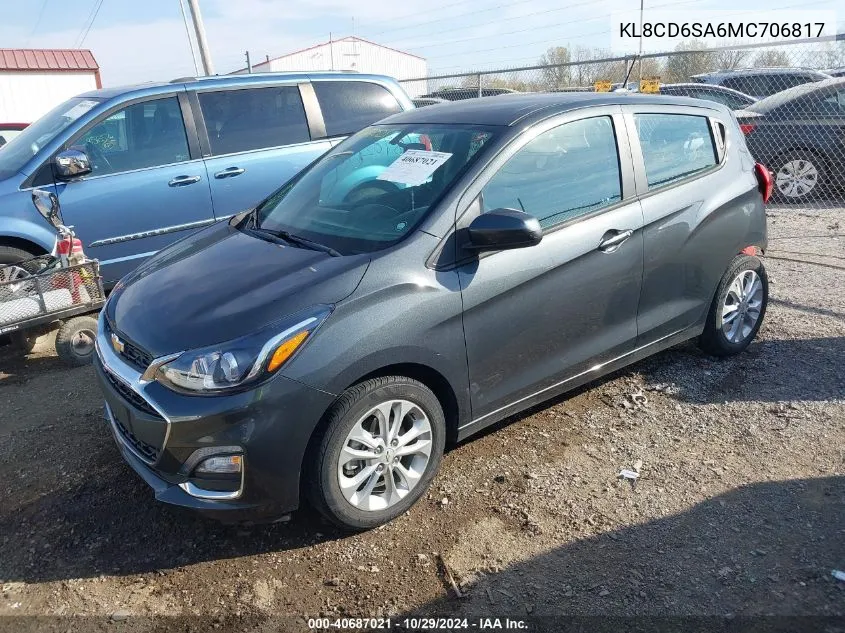 2021 Chevrolet Spark Fwd 1Lt Automatic VIN: KL8CD6SA6MC706817 Lot: 40687021