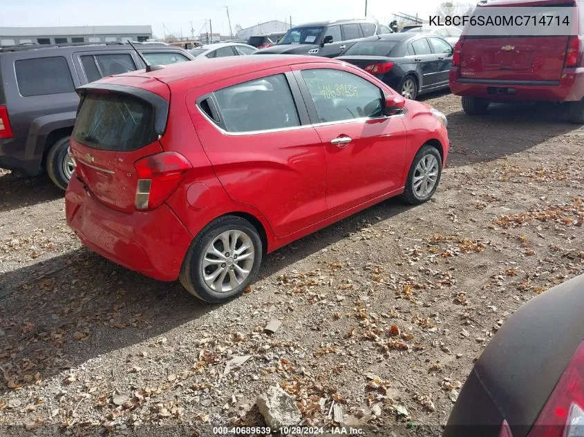 2021 Chevrolet Spark 2Lt VIN: KL8CF6SA0MC714714 Lot: 40689639