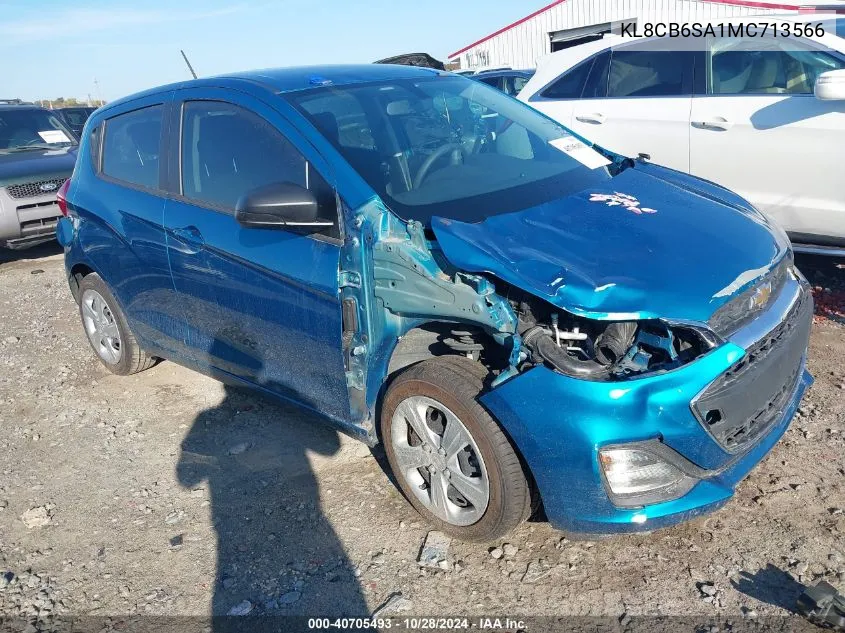 2021 Chevrolet Spark Fwd Ls Automatic VIN: KL8CB6SA1MC713566 Lot: 40705493