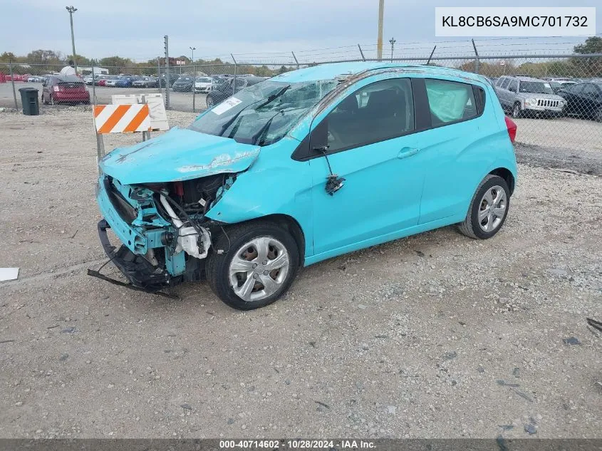 2021 Chevrolet Spark Fwd Ls Automatic VIN: KL8CB6SA9MC701732 Lot: 40714602