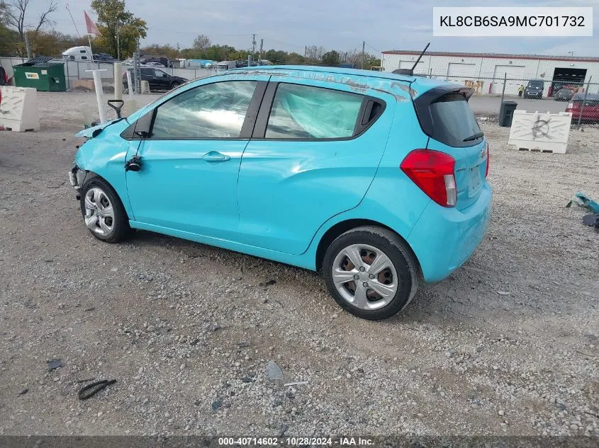 2021 Chevrolet Spark Fwd Ls Automatic VIN: KL8CB6SA9MC701732 Lot: 40714602