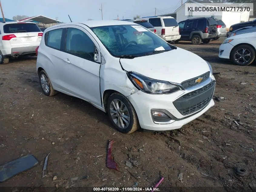 2021 Chevrolet Spark Fwd 1Lt Automatic VIN: KL8CD6SA1MC717370 Lot: 40758209