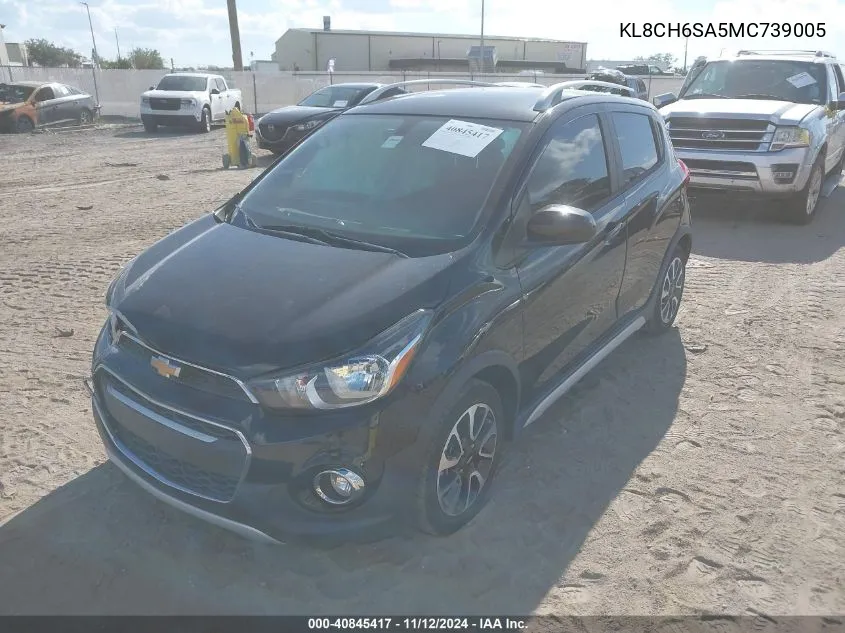 2021 Chevrolet Spark Fwd Activ Automatic VIN: KL8CH6SA5MC739005 Lot: 40845417