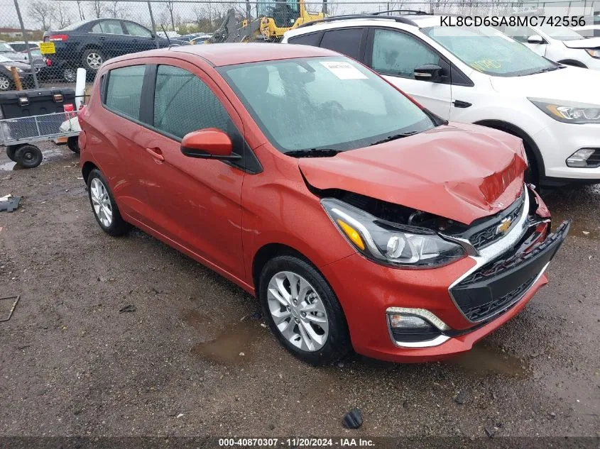 2021 Chevrolet Spark Fwd 1Lt Automatic VIN: KL8CD6SA8MC742556 Lot: 40870307