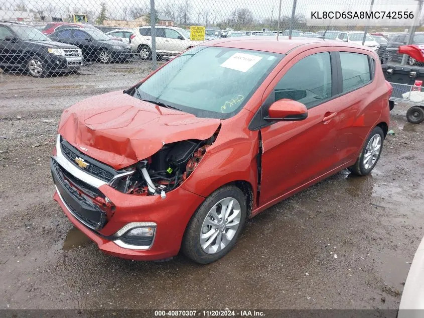 2021 Chevrolet Spark Fwd 1Lt Automatic VIN: KL8CD6SA8MC742556 Lot: 40870307