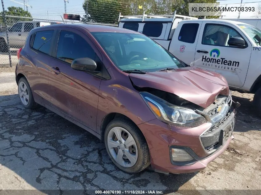 2021 Chevrolet Spark Ls VIN: KL8CB6SA4MC708393 Lot: 40876190