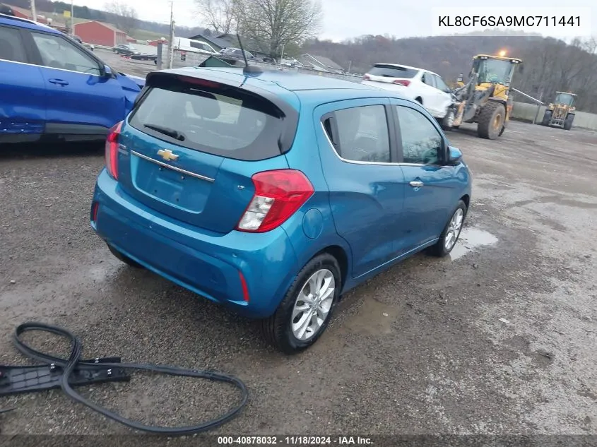 2021 Chevrolet Spark Fwd 2Lt Automatic VIN: KL8CF6SA9MC711441 Lot: 40878032