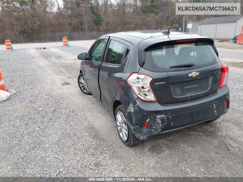 2021 Chevrolet Spark Fwd 1Lt Automatic VIN: KL8CD6SA7MC736621 Lot: 40881608