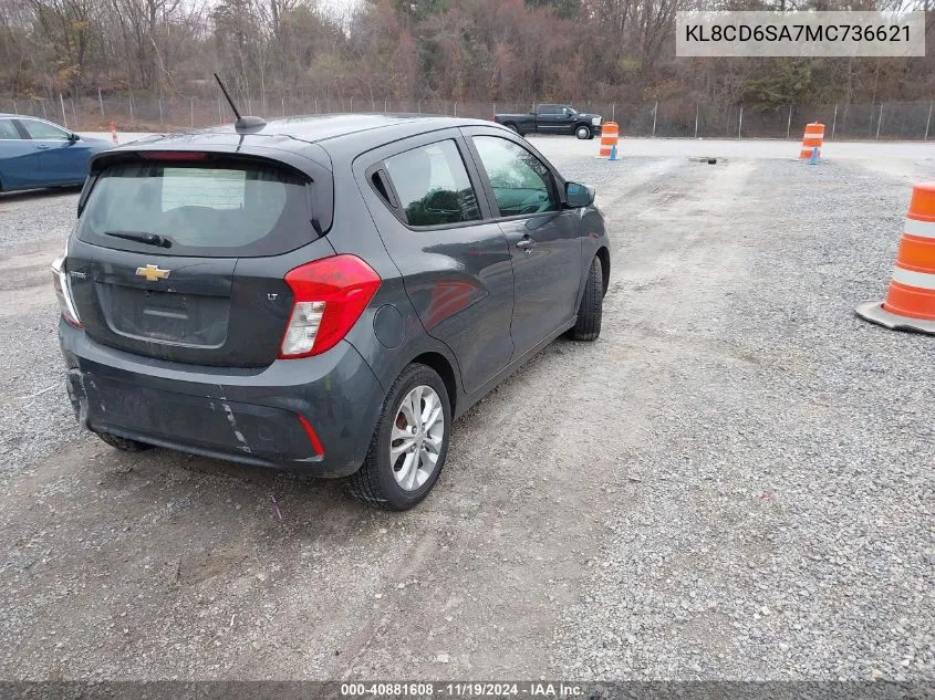 2021 Chevrolet Spark Fwd 1Lt Automatic VIN: KL8CD6SA7MC736621 Lot: 40881608