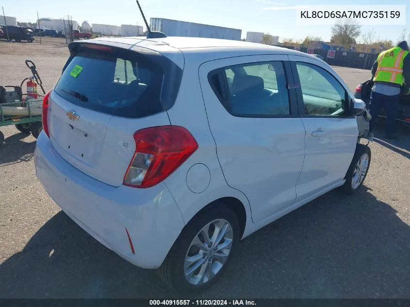 2021 Chevrolet Spark Fwd 1Lt Automatic VIN: KL8CD6SA7MC735159 Lot: 40915557