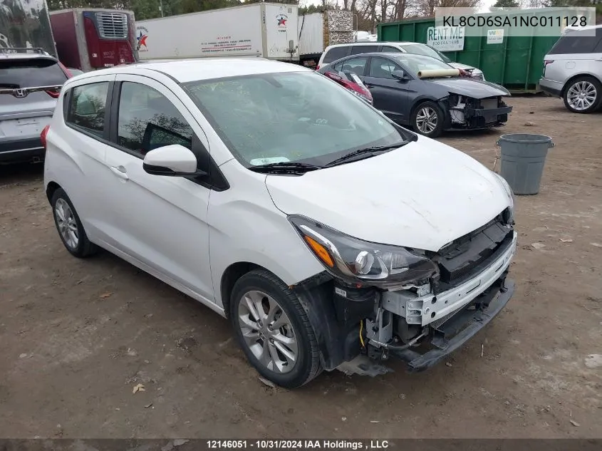 2022 Chevrolet Spark VIN: KL8CD6SA1NC011128 Lot: 12146051