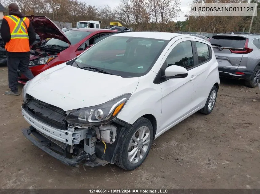 2022 Chevrolet Spark VIN: KL8CD6SA1NC011128 Lot: 12146051