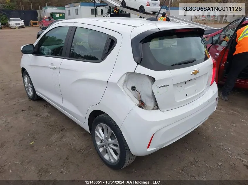 2022 Chevrolet Spark VIN: KL8CD6SA1NC011128 Lot: 12146051