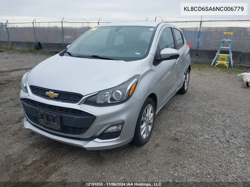 2022 Chevrolet Spark VIN: KL8CD6SA6NC006779 Lot: 12151033