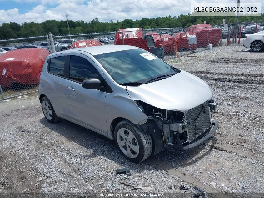 2022 Chevrolet Spark Ls VIN: KL8CB6SA3NC021052 Lot: 39882211