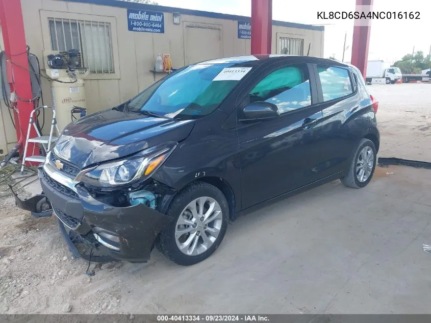 2022 Chevrolet Spark Fwd 1Lt Automatic VIN: KL8CD6SA4NC016162 Lot: 40413334