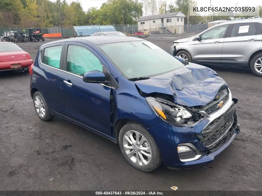 KL8CF6SA2NC035593 2022 Chevrolet Spark 2Lt