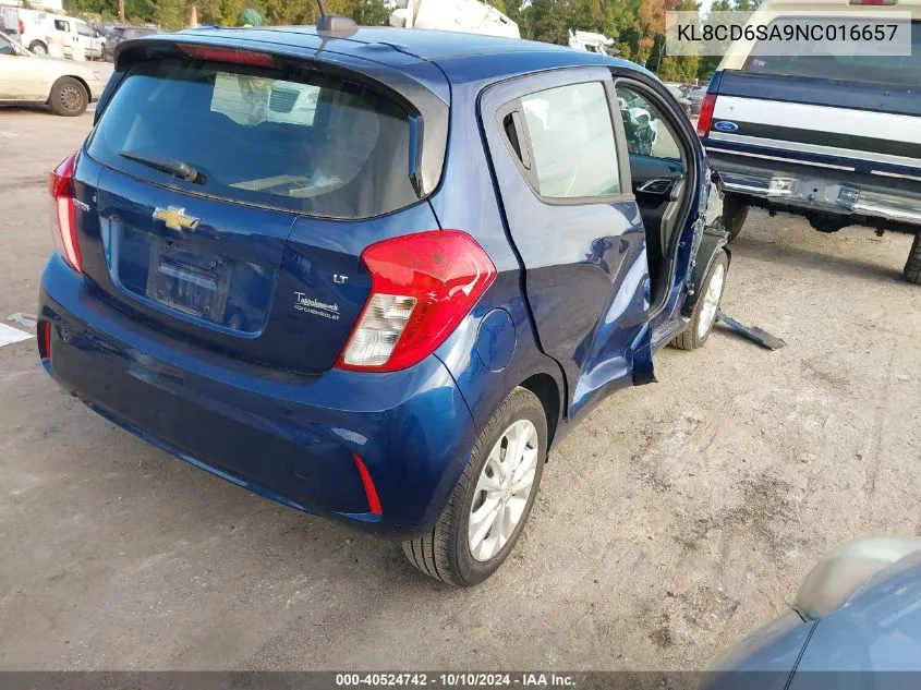 2022 Chevrolet Spark Fwd 1Lt Automatic VIN: KL8CD6SA9NC016657 Lot: 40524742