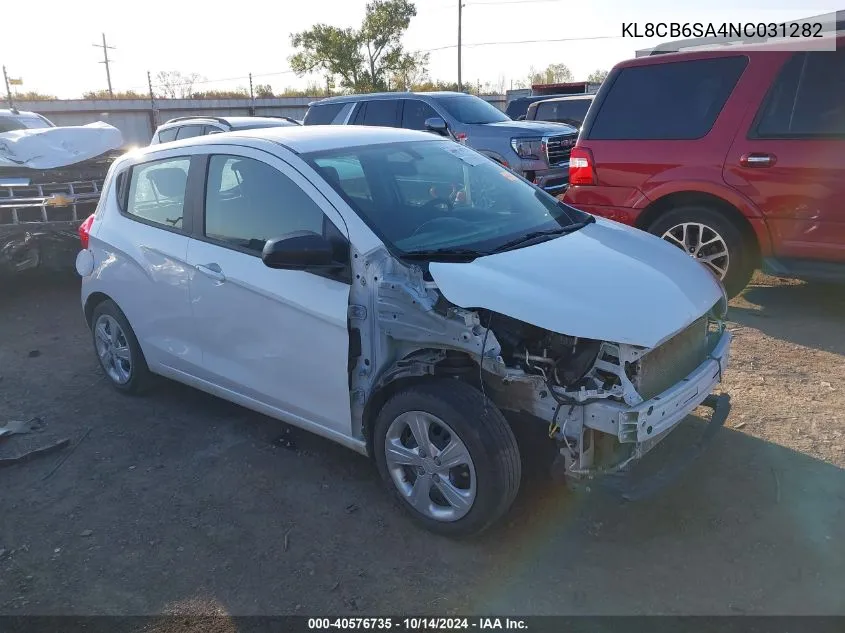 2022 Chevrolet Spark Fwd Ls Automatic VIN: KL8CB6SA4NC031282 Lot: 40576735