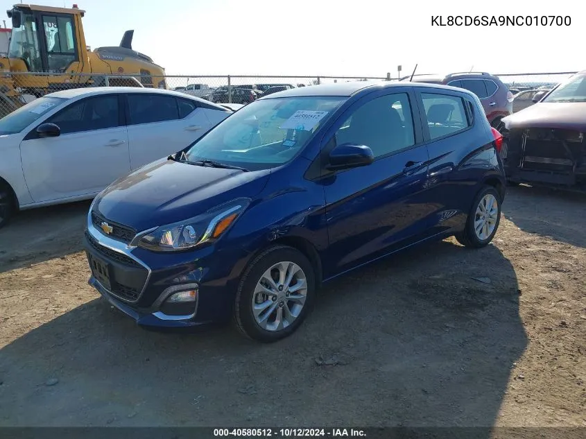 KL8CD6SA9NC010700 2022 Chevrolet Spark 1Lt