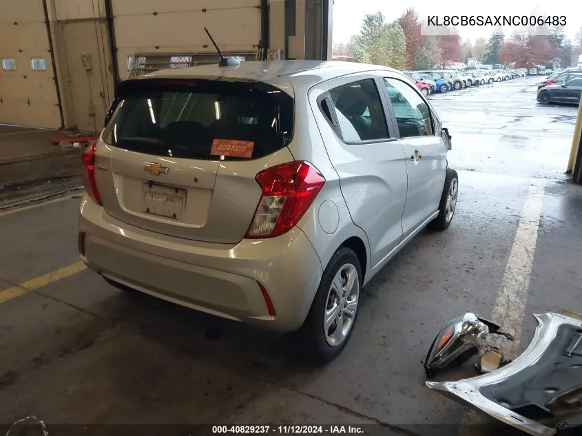 2022 Chevrolet Spark Fwd Ls Automatic VIN: KL8CB6SAXNC006483 Lot: 40829237